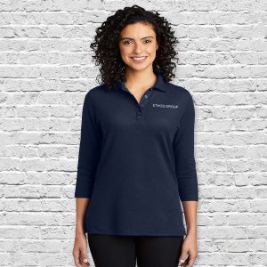Port Authority Women's Silk Touch 3/4 Sleeve Polo - Available in 4 Colors - L562