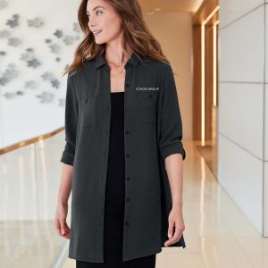 Port Authority® Women's Textured Crepe Long Tunic - Available in 2 Colors - LW715