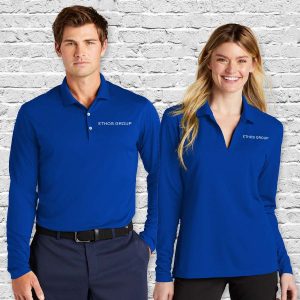 Nike Dri-FIT Micro Pique Long Sleeve 2.0 Polos - Available in Men's & Women's Fits, 6 Colors - NKDC2104/NKDC2105
